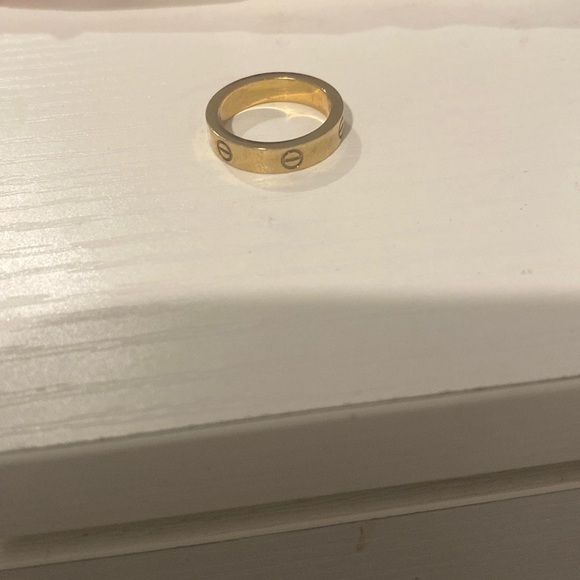Cartier Gold Band with Iconic Marking no box